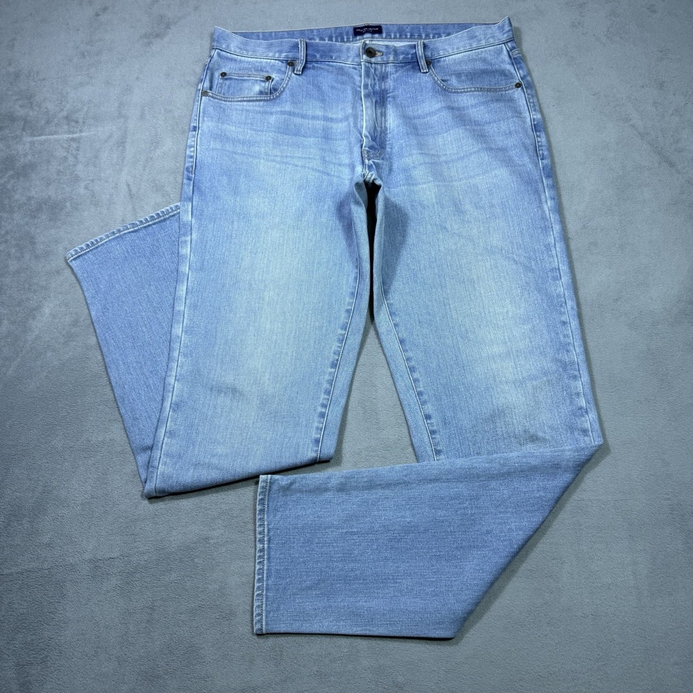 Proper Cloth Jeans Mens 38x34 Japanese Denim Light Wash Athletic Slim Tapered